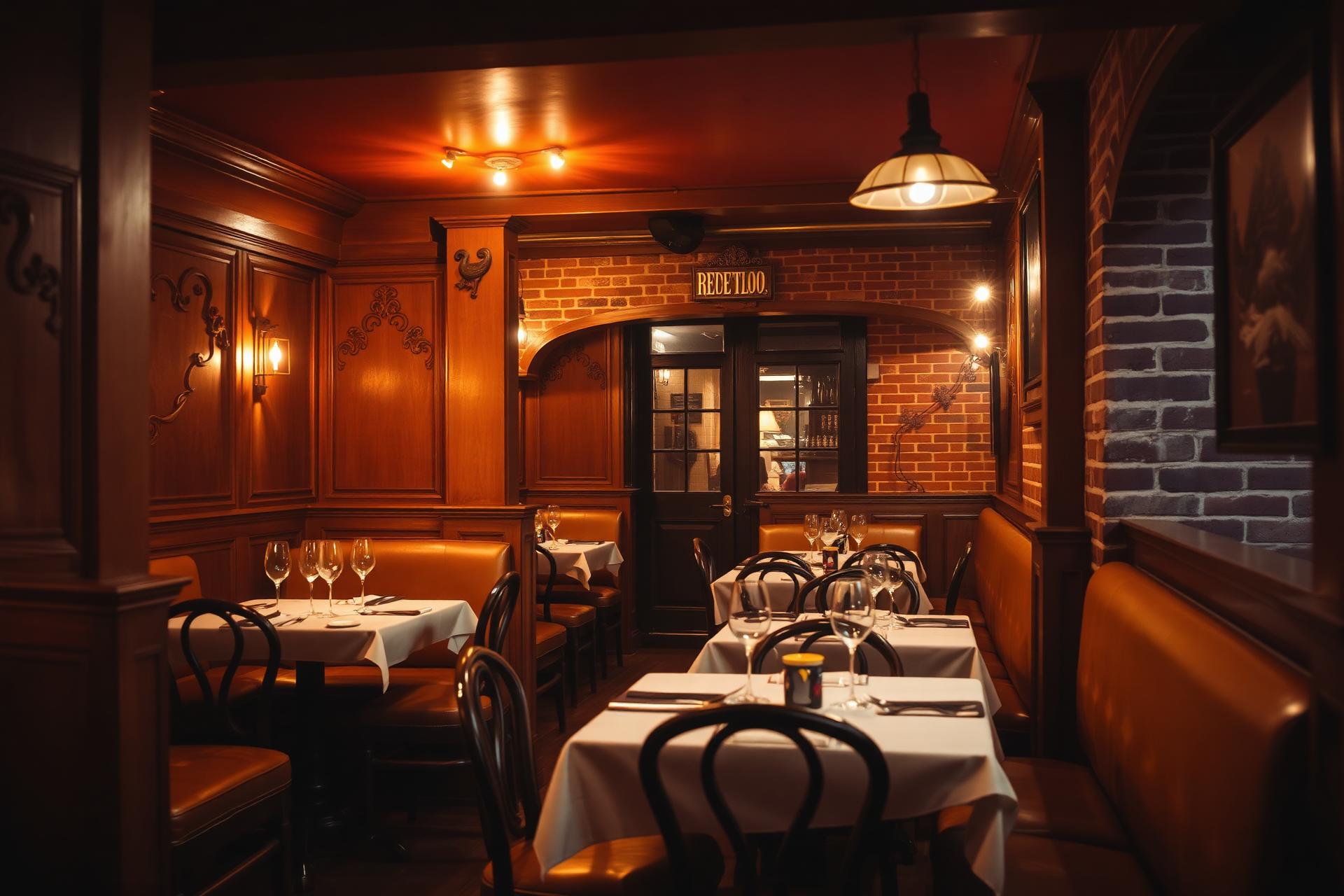 Intérieur chaleureux du bistrot Chez Max à Lille